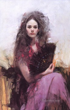 Impressionism Painting - Pino Daeni 6 beautiful woman lady